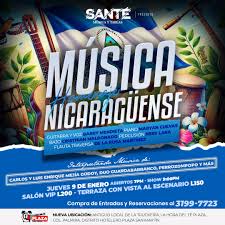 💥 HOMENAJE A LA MÚSICA NICARAGÜENSE🇳🇮 #VeniteAlNuevoSanté este jueves 9  de enero para que iniciemos el año 2025 con el especial de Música  Nicaragüense, una noche para disfrutar la musica de los