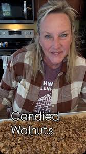 Candied Walnuts! What a great snack! I doubled this recipe to make sure  Hunk had plenty for his snacks! , Candied Walnuts Recipe:, 1 pound walnuts  or pecans, 1 cup sugar, 1 tsp cinnamon, 1/2 tsp salt, ...