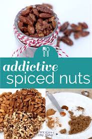 Addictive Spiced Nuts Modern Mrs Darcy Nut Recipes Spiced Nuts Holiday Baking Recipes