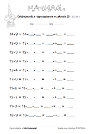 Kolorowanki wykorzystane do obliczeń, źródło: Matmag Pl Matematyka Szkola Podstawowa Gry I Zadania