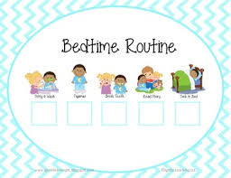Bedtime Routine Checklist Horizontal