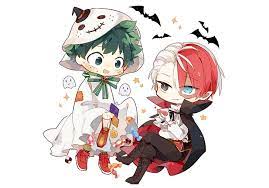 Hd Wallpaper Anime My Hero Academia Halloween Izuku Midoriya Shouto Todoroki Wallpaper Flare Hence i decided to share some of the best todoroki and deku wallpapers with you guys. hd wallpaper anime my hero academia