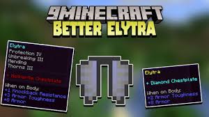 In this map you have to use a pair of elytra wings to fly through a series. Better Elytra Data Pack 1 17 1 1 16 5 Armored Elytra 9minecraft Net