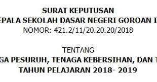 Maybe you would like to learn more about one of these? Contoh Sk Tenaga Pesuruh Tenaga Kebersihan Dan Tukang Kebun