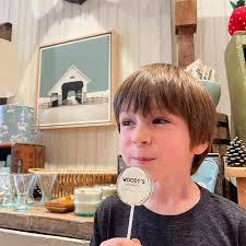 Me and Enzo just restocked Woody's today! . Swipe to see some of the fun we  had. . Be sure to visit Woody's in Woodstock, VT this summer. Every time we  visit