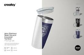 20oz Stainless Steel Tumbler Mockup Stainless Steel Tumblers Stainless Powder Coated Tumblers