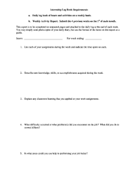 I thought there would be a lot of down time where i didn't have much to do, but. Internship Daily Log Book Example Fill Online Printable Fillable Blank Pdffiller