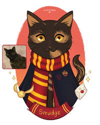 What Hogwarts house would your pet join and why? This is Smudge, a lovely  Gryffindor Prefect! Send me a DM to turn your pet into a Hogwarts student  too ☺✨ : r/HogwartsLegacyGaming