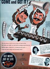 Get More Out Of Life With Coffee Retro Ads Vintage Poster Design Coffee Girl