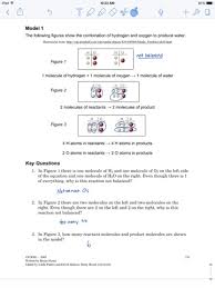 3.the four sets of chemical reactions shown in model 1 have the following general names. Lab 20 Balanced Chemical Equations Answers Tessshebaylo