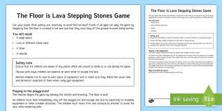 I have used an example for engineer students but it. The Floor Is Lava Stepping Stones Game Teacher Made