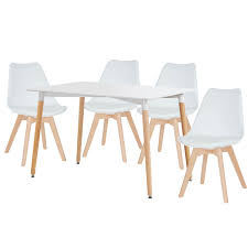 Shop for white wooden kitchen chairs online at target. Chloe 4 Seater Dining Set White Homebase
