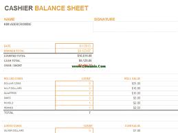 In this lesson, you'll learn how to insert charts and modify them so they communicate information effectively. Excel Templates Cashier Balance Sheet