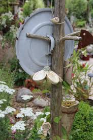 Pflanzen Gartenstecker Windspiel Blute Ein Designerstuck Von Ewartha Bei Dawanda Garteneingang Windspiele Garten Deko