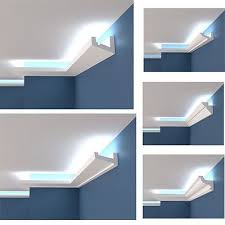 Für die lichtvouten habe ich mir eine konstruktion zur befestigung überlegt. Polystyrol Stuckleiste Lichtprofile Led Indirekte Beleuchtung Hartschaum 2m 12m Beleuchtung Wohnzimmer Indirekte Beleuchtung Beleuchtung Wohnzimmer Decke