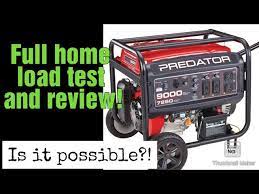 Predator 9500w super quiet inverter generator. Predator 9000 Generator Full Home Test And Review Youtube