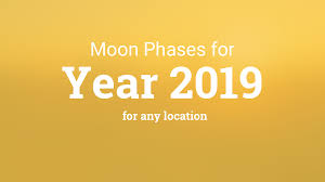 moon phases 2019 lunar calendar