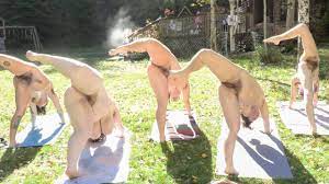 Nude hairy yoga