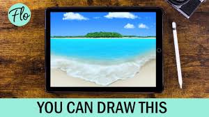 In this shot of the beach house from the giannetti architecture portfolio, we get a rare look at the side of the house and the garage with pool house/frankie's art studio behind it: You Can Draw This Beach In Procreate Easy Landscape Drawing Tutorial Youtube
