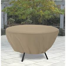 Classic Accessories Round Patio Table Cover Tan Model 58202 Patio Furniture Covers Round Patio Table Patio Furniture Covers Round Table Covers