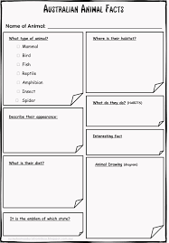 Suzie S Home Education Ideas Animal Report Australian Animals Animal Report Template