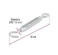 Fiero TEN-3/16A,Tensor zinc 3/16" gancho-argolla acabado galvanizado :  Amazon.com.mx: Herramientas y Mejoras del Hogar