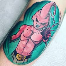 Kid Buu Done By Crushcaptiantattoo Tattoos Tattoo Sketches R Tattoo