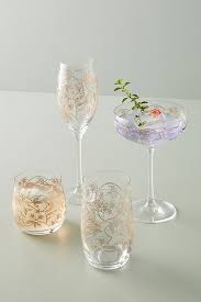 19.5 ashland champagne wine glass vase wedding shower party decoration gift. Fiorella Weinglas Ohne Stiel Anthropologie De
