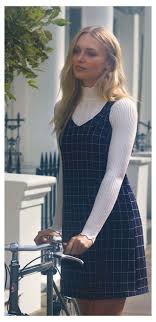 Navy Grid Check Pinafore Dress Pinafore Dress Outfit Navy Grid Check Pinafore Dress Pinafore Dress Outfit Jumper Dress Outfit Check Pinafore Dress
