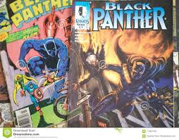 Black Panther Marvel Comics Superhero Editorial Image