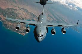 Air force's primary strategic lift aircraft for global transport of troops and equipment. C 17 Globemaster Iii Military Com