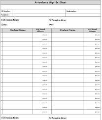 13 Free Sample Training Attendance Sheet Templates Printable Samples Attendance Sheet Template Attendance Sheet Template Printable