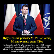 Zobacz pełny profil użytkownika bartłomiej chmiel i odkryj jego/jej kontakty oraz stanowiska w podobnych firmach. Byly Rzecznik Prasowy Mon Bartlomiej M Zatrzymany Przez Cba Demotywatory Pl