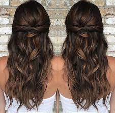 37 Beautiful Half Up Half Down Hairstyles Twisted Hair 5 Homecominghairstyles Hairstyleshalfuphalfdown Bridesmaid Hair Brunette Hair Styles Down Hairstyles