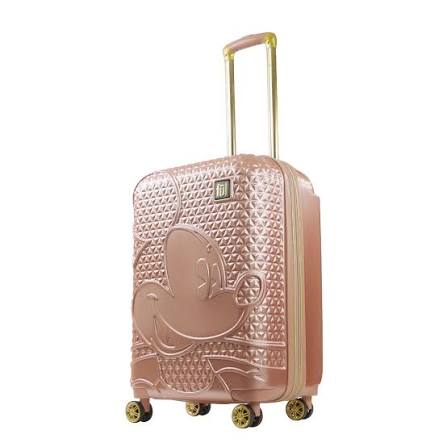 Mickey Mouse Rolling FŪL Disney Rose Gold Luggage 26"