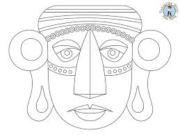 Keep a cat and pumpkin company on a magical night. Inca Mask Coloring Page Halloween Treasure Hunt 4 Kids