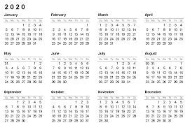 Printable 2020 12 Months Blank Calendar Calendar Printables Monthly Calendar Printable Calendar Template