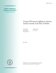 Recessed lighting installation necessary and proper clause. Pdf Compact Fluorescent Lighting In America Lessons Learned On The Way To Market