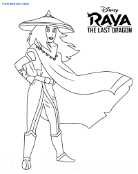 To do so she must find the last dragon and with his help defeat the druuns. Raya And The Last Dragon Coloring Pages 70 Free Coloring Pages