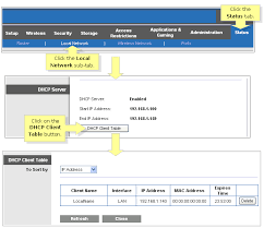 Linksys Official Support Checking The Devices Connected To The Router Using The Dhcp Client Table