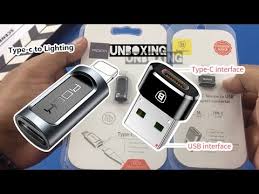 Rock Type C To Lightning Adapter Baseus Type C To Usb Adapter Unboxing Indonesia Youtube