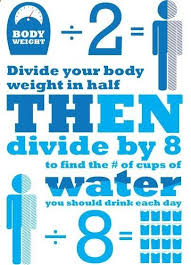 How Much Water Should You Drink Per Day Use Your Body Weight To Calculate How Many Glasses Of Water You Need Health Plexus Products Health Fitness