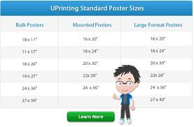 Google has standard ad sizes and each of them works differently. Standard Poster Sizes For Printing Design Uprinting Com Standard Poster Size Poster Size Best Banner Design
