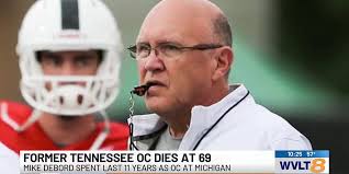 Mike DeBord, former Tennessee offensive coordinator, dies at 69
