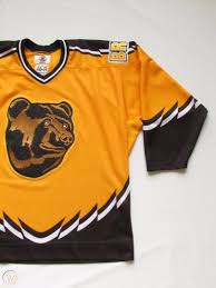 Nwt boston bruins bear starter classic third yellow nhl jersey men 52r autograph. Nhl Boston Bruins 95 06 Pooh Bear Replica Alternate Hockey Jersey Starter 48r 1864491476