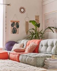 Inspiracao Www Ideiasemcasa Com Br Inspiracao Decoracao Decor Boho Instadecor Decorating Idei In 2020 Floor Couch Bedroom Furniture Design Reema Floor Cushion