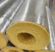 Glass Wool Fiber Pipe Insulation for Building Insulation 64kg Fsk Facing