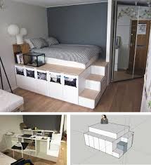 Ikea Bett Bauen Anleitung Stauraum Ideen Wohnzimmer Ideen Braun Frisuren Ideen Schlafzimmer Ideen Badezimmer Ideen Malen Idee In 2020 Diy Bed Ikea Bed Bedroom Diy