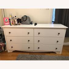 Drawer chest has a sturdy top to pile on your books, cell phone, alarm clock, lamp and more. Prepac Monterey 6 Drawer Dresser Aptdeco