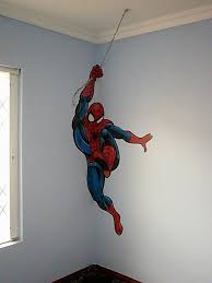 kids room murals spiderman room superhero room